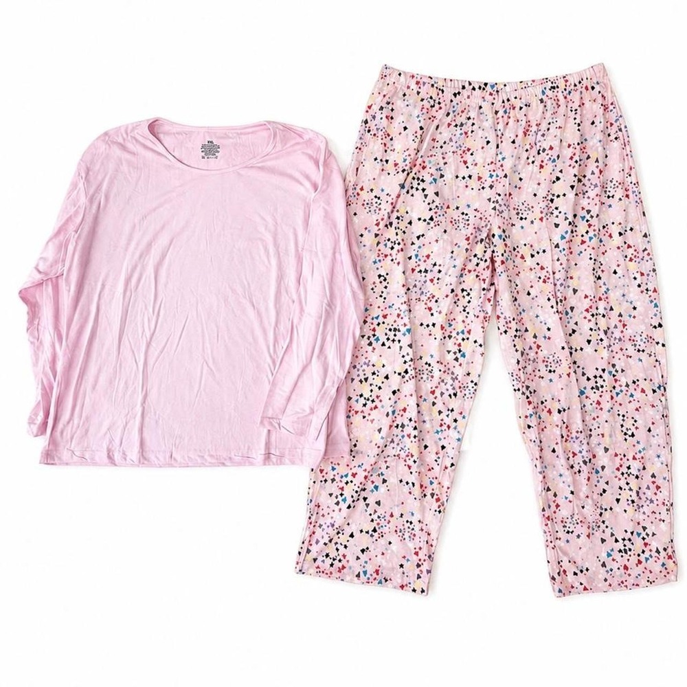Cute Pink Pajama Set – Women's XXL‎ 🌙💖